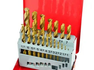 Geko Wiertła do metalu kpl. 19szt. 1-10mm TiN G38234 - 3