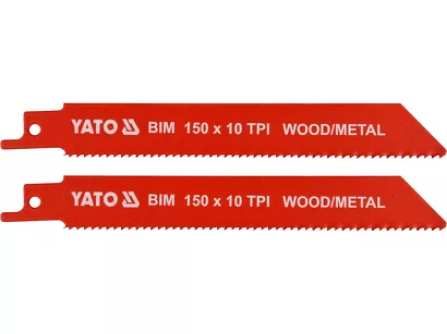 Yato Brzeszczoty do piły szablastej BIM 150 mm 10 TPI 2 szt. YT-33930