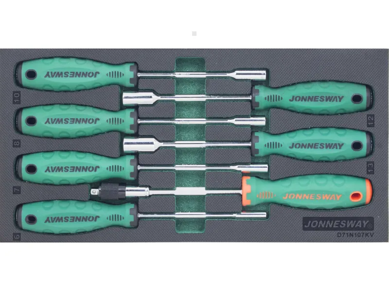 Jonnesway Komplet wkrętaków nasadowych we wkładce D71N107KV 