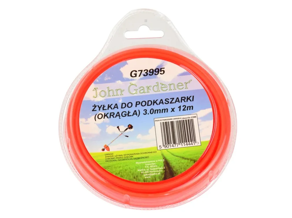 Geko Żyłka do podkaszarki okrągła 3mmx12m G73995