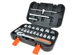 Sthor Zestaw narzędziowy z grzechotką 22szt. 3/8" AS-DRIVE 58661 