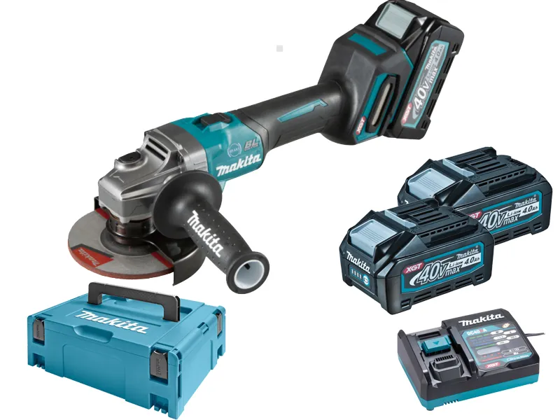 Makita Szlifierka kątowa akumulatorowa 40V 125mm 2 x 4Ah GA005GM201