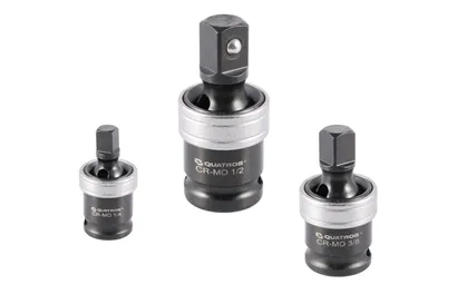 Quatros Zestaw przegubów kulowych udarowych 1/4", 3/8", 1/2" 3szt QS50700
