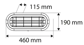 Neo Promiennik ciepła na podczerwień 2000W IP65 lampa 90-032 - 7