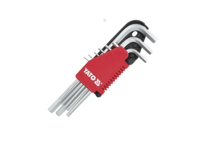 Yato Klucze imbusowe hex extra długie 9 szt. CrV6150 YT-0501 