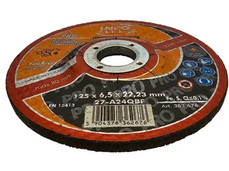 Incoflex Tarcza do szlifowania stali nierdzewnej INOX SPECJAL M27 125 x 6,5mm A24QBF - 2
