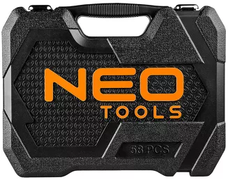Neo Klucze nasadowe zestaw 58 sztuk 1/2 cala CrV 10-042 - 2