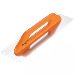 Neo Tools Paca z zębami 480 x 128 mm ząb 10 x 10 x 10 mm uchwyt drewniany 50-183
