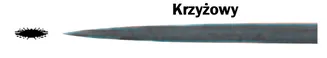 Kennedy Pilnik igiełkowy półgładzik ślusarski precyzyjny krzyżowy 160mm KEN0316920  - 2