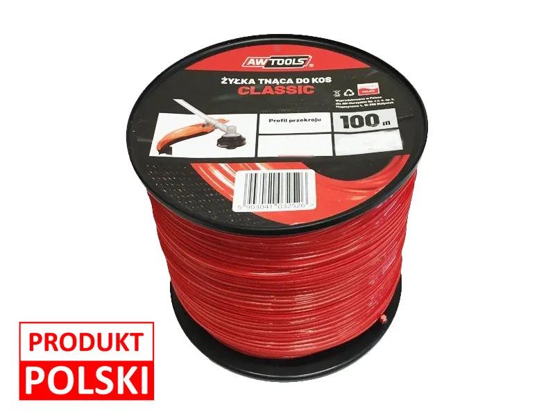 AWTOOLS Żyłka tnąca do podkaszarki CLASSIC 2,7x100m gwiazdka AW70145