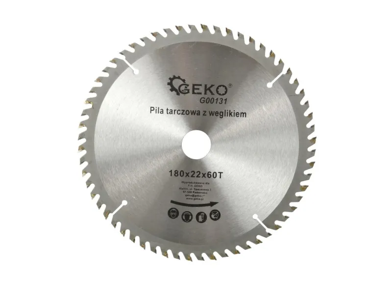 Geko Tarcza do cięcia drewna 180x22mm 60z. G00131 