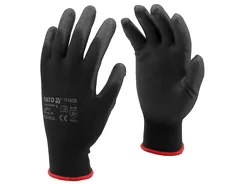 Yato Rękawice robocze nylon/PU czarne rozm. 9 YT-74729