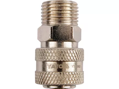 Yato Gniazdo szybkozłącza pneumatycznego z gwintem zewnętrznym 1/4" YT-2392