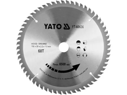 Yato Tarcza TCT do drewna 190x60Tx20mm do pilarki YT-60636