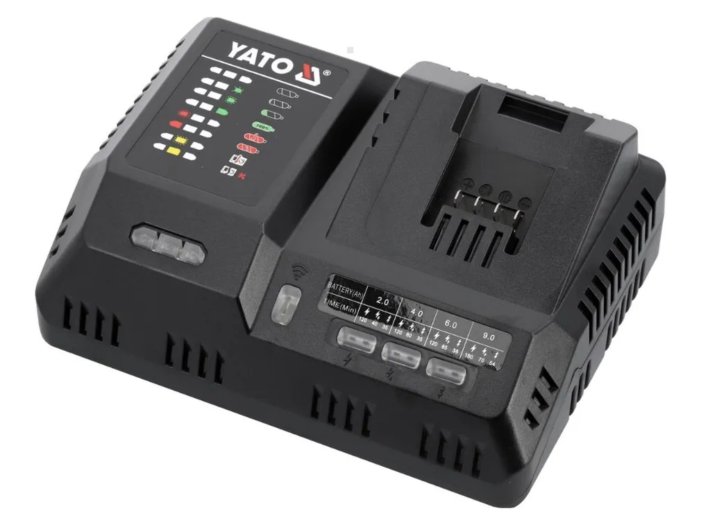 Yato Super szybka ładowarka do akumulatorów 18V (2,4-12A) YT-828502