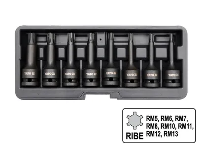 Yato Klucze udarowe trzpieniowe RIBE 1/2" CrMo YT-1068 