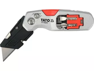 Yato Nożyk z wysuwanym ostrzem trapezowym budowlany YT-75210 - 3