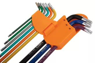 Neo klucze torx zestaw T10-50 kolorowe 9 sztuk 09-518 - 5