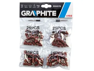 Graphite Tulejki ścierne 6.3mm K60-240 100szt. 55h076 - 2