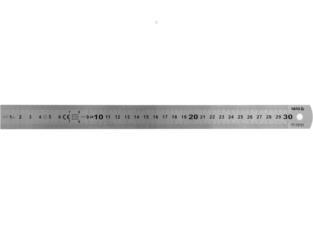 Yato Liniał mierniczy stal SS 300mm YT-70721