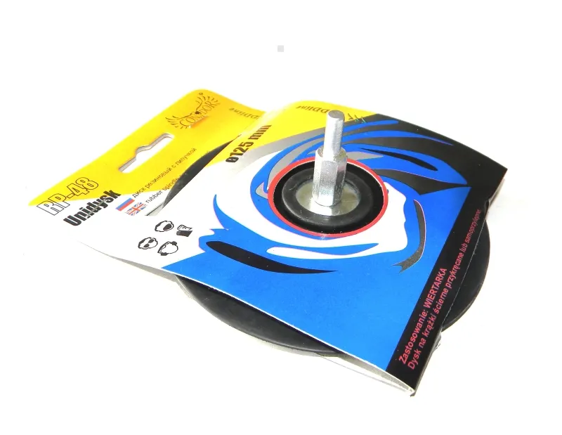 Drel Dysk gumowy z trzpieniem na rzep 125mm CON-RP48 