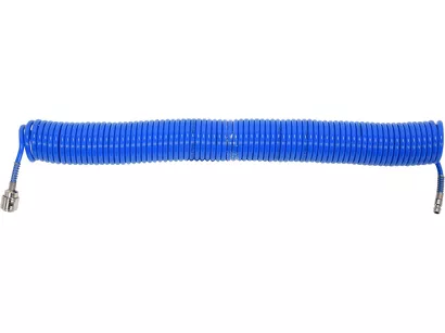 Yato Wąż spiralny pneumatyczny PU ze szybkozłączami 5,5 x 8 mm 15 m YT-24203