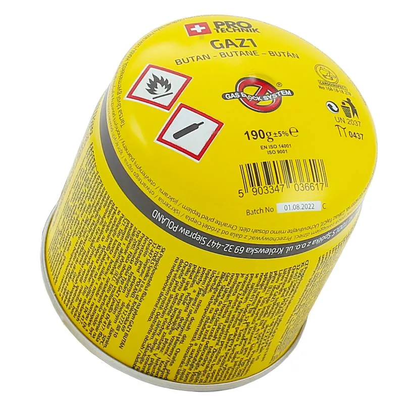 XL Gaz w kartuszu do palników gazowych nakłuwany 190g GAZ1