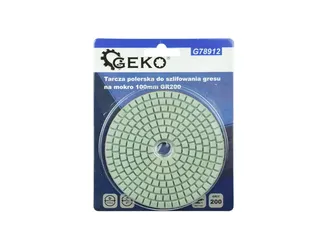 Geko Tarcza do szlifowania gresu 100mm GR200 na mokro G78912 - 4