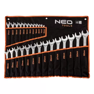 Neo Klucze płasko-oczkowe zestaw 26 szt. 6-32 mm 09-754 - 2