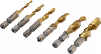 Sthor Zestaw wiertła–gwintowniki M3–M10 6 szt., HEX 24200 - 2
