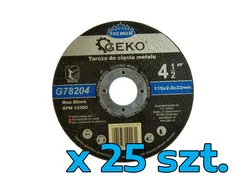 Geko Tarcza do cięcia metalu 115x2,0mm 10szt. G78204