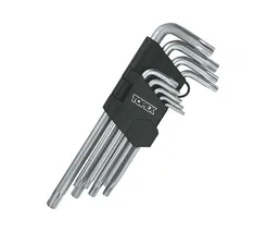 Topex Klucze imbusowe torx długie 9 szt. T10-T50 35D961