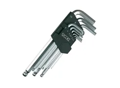 Topex Klucze imbusowe hex z kulką 9 szt. 1.5-10mm 35D957