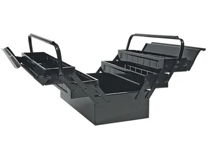 Topex Skrzynka narzędziowa metalowa, 5 częściowa 16" 79R100 