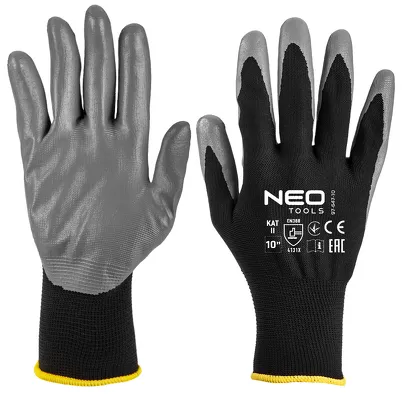 Neo Rękawice robocze, poliester pokryty ntrylemx, 4131X, rozmiar 10 97-647-10