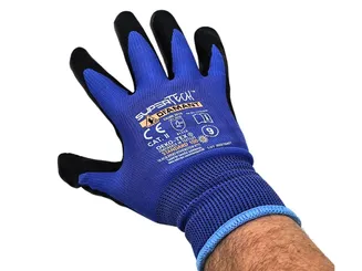 XL Rękawice robocze nitryl gumowy + spandex TECH DIAMAND 9 RDG9 - 2