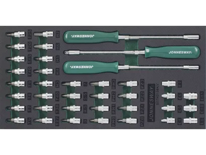 Jonnesway Komplet narzędzi 1/4" we wkładce 38szt S07H2138KV 