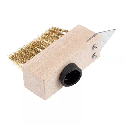 NEO Tools Szczotka druciana do kostki brukowej ze skrobakiem czyszcząca 39-220