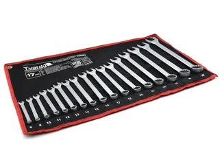 Tvardy Zestaw kluczy płasko-oczkowych 17el. 8-32mm CRV-CS T00652 - 5