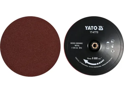 Yato Tarcza z rzepem 230mm M14 + akcesoria YT-47770