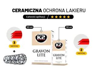 K2 Powłoka ceramiczna do ochrony lakieru Gravon Lite 30ml G032 - 5