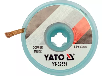 Yato Plecionka rozlutowująca do usuwania cyny 2,0 mm x 1,5 m YT-82531