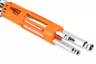 Neo Klucze sześciokątne długie kuliste 2-10 mm zestaw 8 sztuk 09-523 - 2