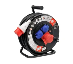 Yato Przedłużacz bębnowy z tworzywa 2x230V + 400V 25 m YT-8120