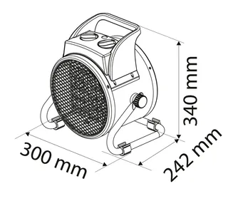 Neo Nagrzewnica elektryczna ceramiczna PTC 5kW 90-064 - 6