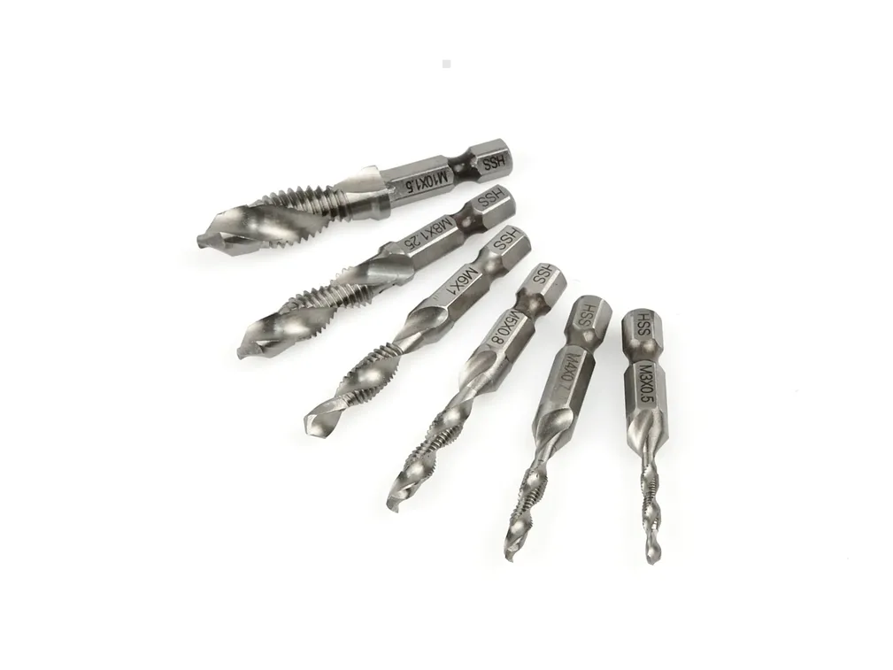Geko Wiertła do metalu gwintujące HSS M3-M10 G38117