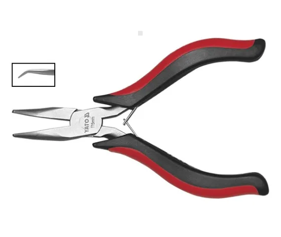 Yato Szczypce precyzyjne wydłużone wygięte 115mm YT-2084 