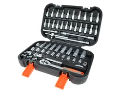Sthor Zestaw narzędziowy z grzechotką 56szt. 1/4" AS-DRIVE 58643 