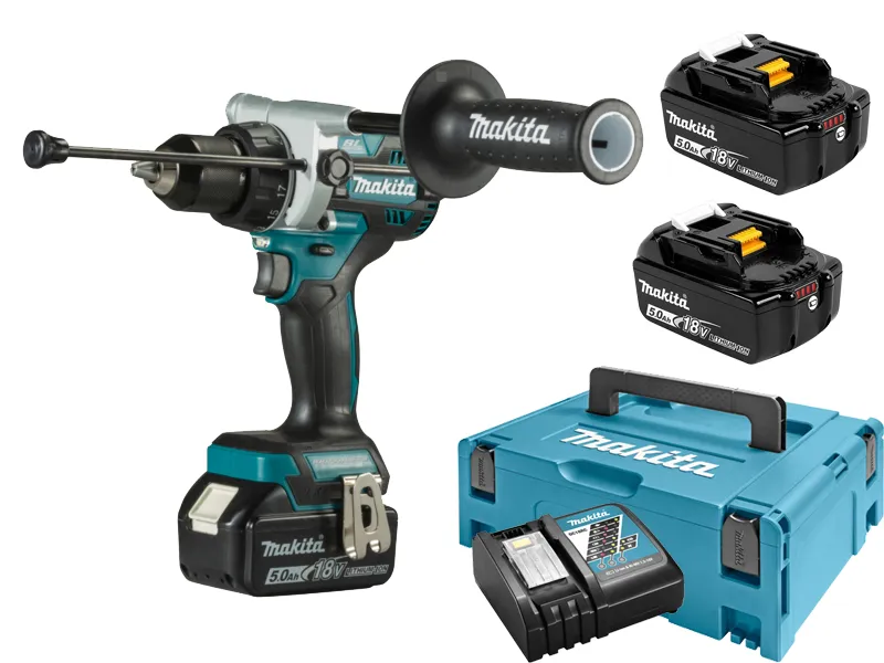 Makita Wiertarko wkrętarka udarowa akumulatorowa 18V 2 x 5Ah DHP486RTJ