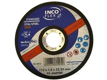 Incoflex Tarcza do cięcia metalu Standard M41 115x2,5 A36T BF